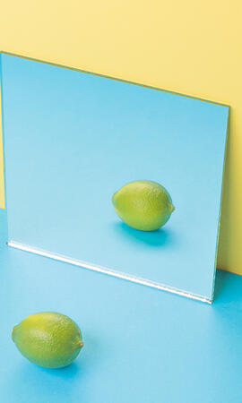 Зеркальный монолитный поликарбонат IRROX-REFLECTION GP, серебро 1 мм